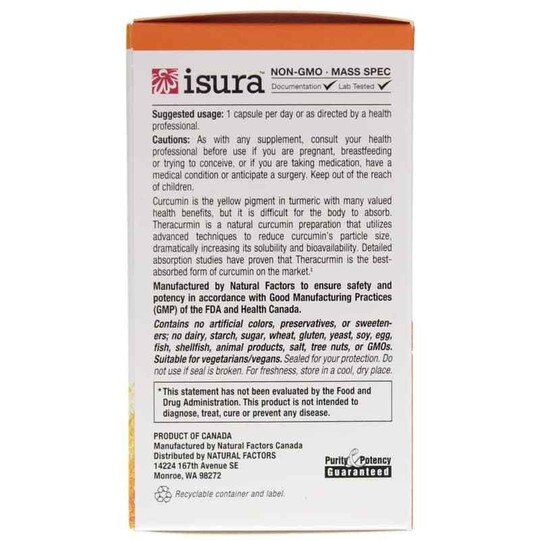 CurcuminRich Double Strength Theracurmin, NF